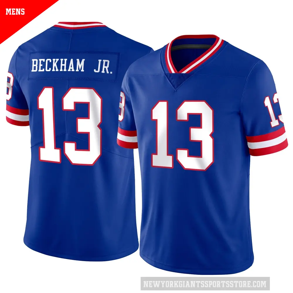 Men's New York Giants ＃13 Odell Beckham Jr. Limited Classic Vapor Jersey