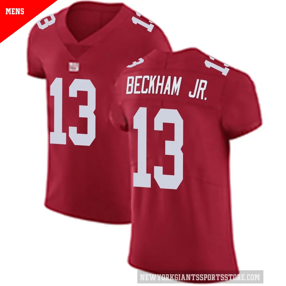 Men's New York Giants ＃13 Odell Beckham Jr. Red Elite Alternate Vapor Untouchable Jersey