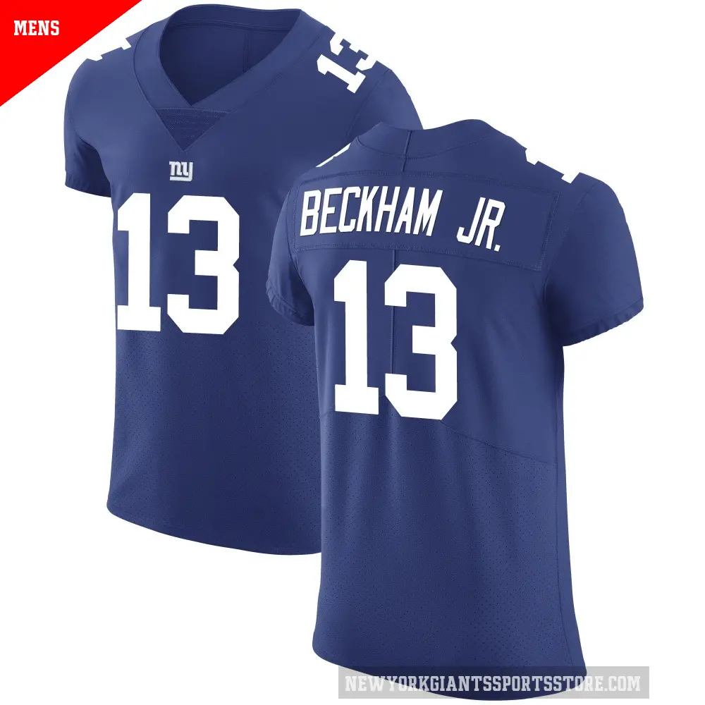Men's New York Giants ＃13 Odell Beckham Jr. Royal Elite Team Color Vapor Untouchable Jersey