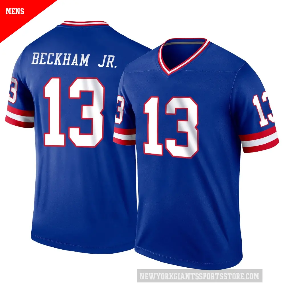 Men's New York Giants ＃13 Odell Beckham Jr. Royal Legend Classic Jersey