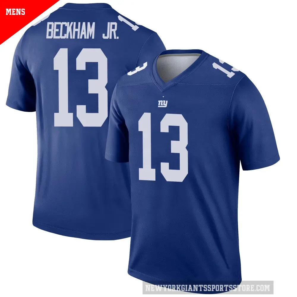 Men's New York Giants ＃13 Odell Beckham Jr. Royal Legend Jersey