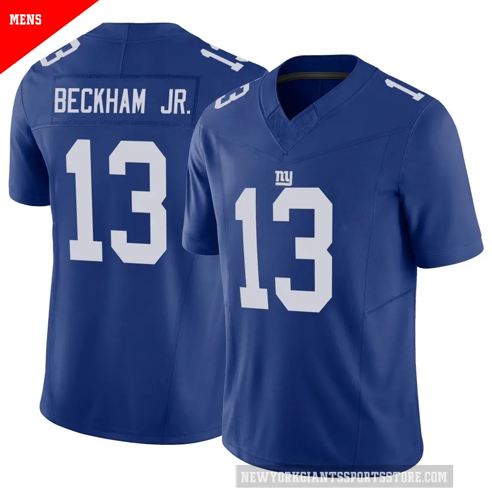 Men's New York Giants ＃13 Odell Beckham Jr. Royal Limited Vapor F.U.S.E. Jersey
