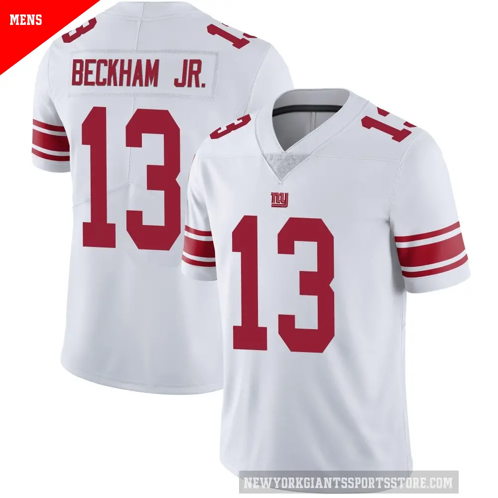 Men's New York Giants ＃13 Odell Beckham Jr. White Limited Vapor Untouchable Jersey