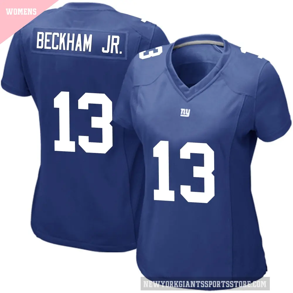 Women's New York Giants ＃13 Odell Beckham Jr. Royal Game Team Color Jersey