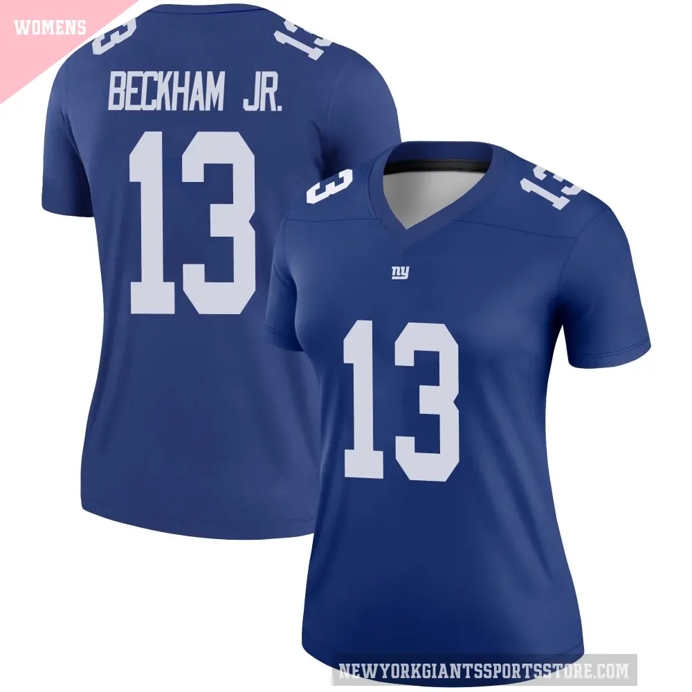 Women's New York Giants ＃13 Odell Beckham Jr. Royal Legend Jersey