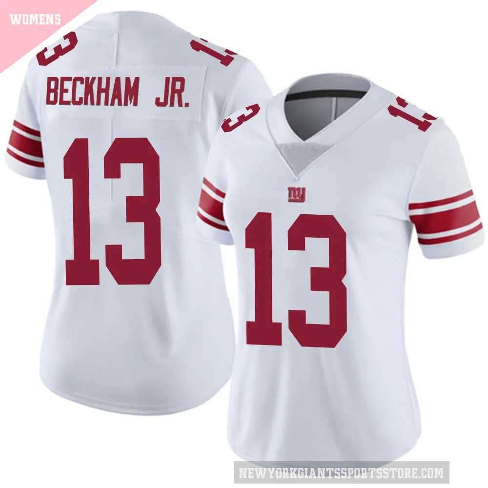 Women's New York Giants ＃13 Odell Beckham Jr. White Limited Vapor Untouchable Jersey