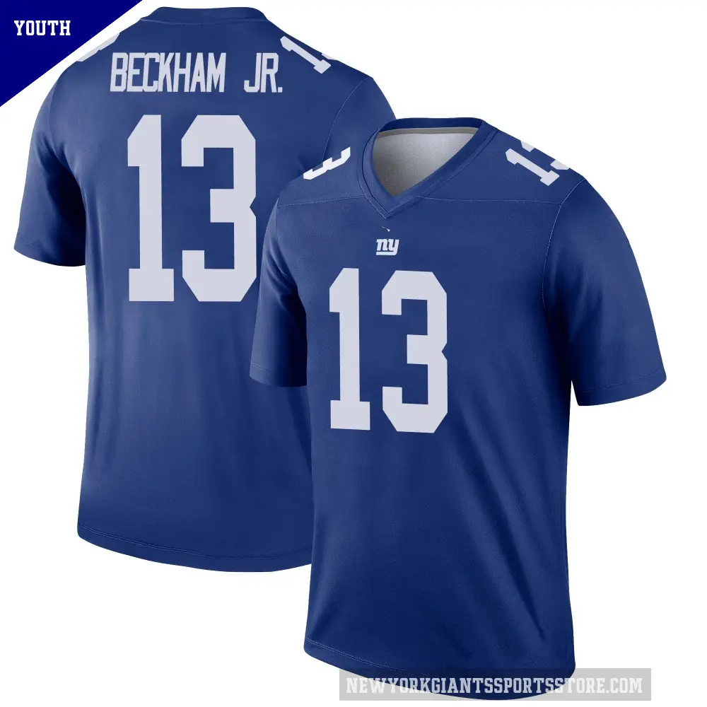 Youth New York Giants ＃13 Odell Beckham Jr. Royal Legend Jersey